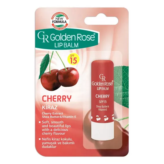 Golden Rose Besleyici E Vitaminli Dudak Kremi SPF15 Kiraz 4,6 gr