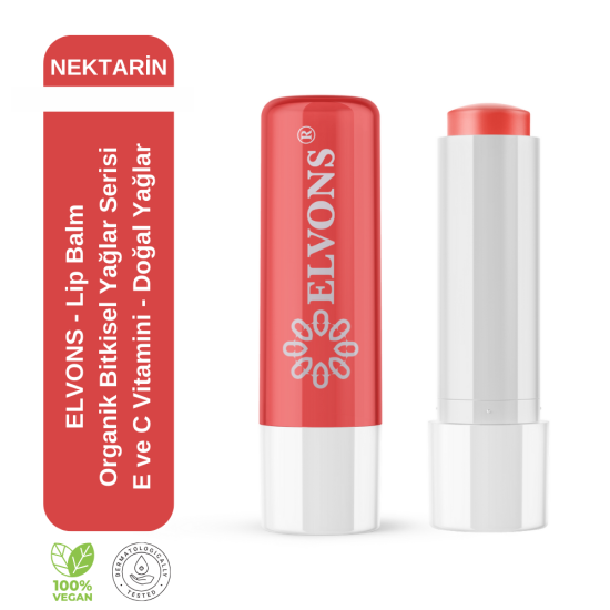 Elvons Dudak Koruyucu Kremi Şeftali 4,8 gr