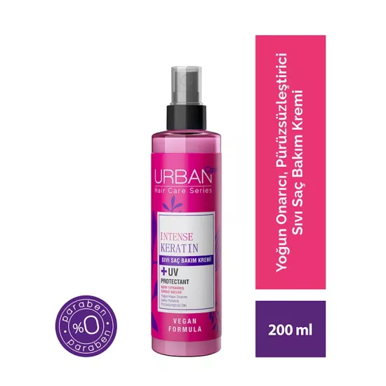 Urban Care Intense & Keratin Hasar Onarımı ve Parlaklık Veren Sıvı Saç Bakım Kremi 200 Ml
