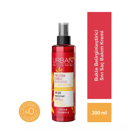 Urban Care Twisted Curls Hibiscus & Shea Butter Bukle Belirginleştirici Sıvı Saç Bakım Kremi 200 Ml