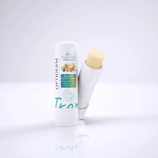 Optiderm Lip Stick E Vitaminli SPF20+ Tropikal Meyve