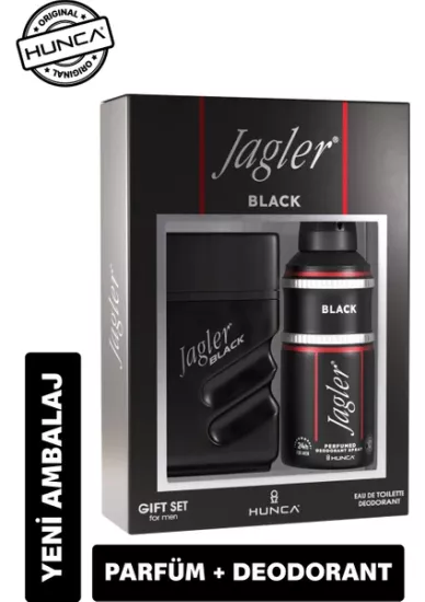 Jagler Black EDT Erkek Parfüm 90ml+Sprey Deodorant 150ml