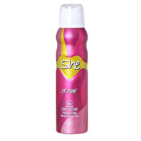 She Fun Kadın Sprey Deodorant 150 Ml