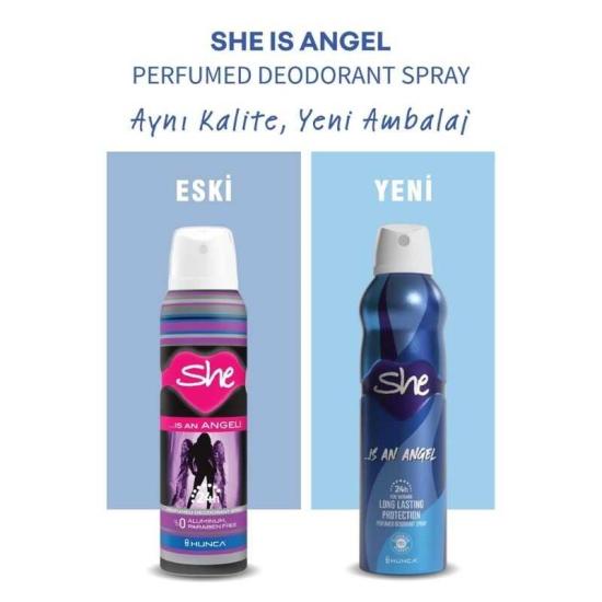 She An Angel Kadın Sprey Deodorant 150 Ml