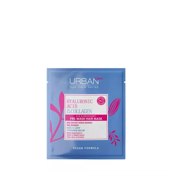 Urban Care Hyaluronic Acid & Collagen Kuru ve Cansız Saçlara Özel Duş Öncesi Saç Bakım Maskesi 50 Ml